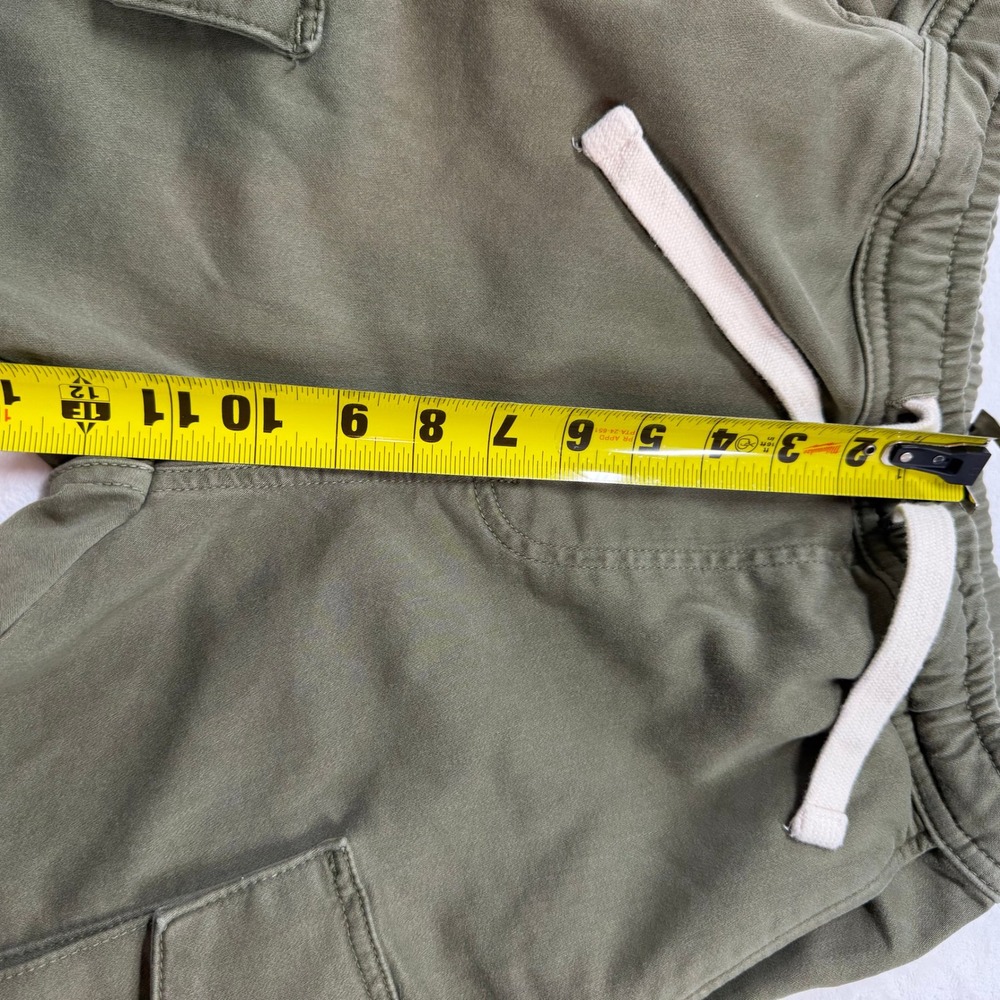 ZARA Cargo Joggers Mens S Olive Green Good Utility Twill Drawstring Pants - Picture 11 of 12